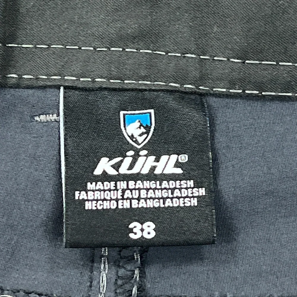 Kuhl Renegade Shorts Mens 36 Gray‎ Nylon Hiking Utility Zip Cargo Pockets 11